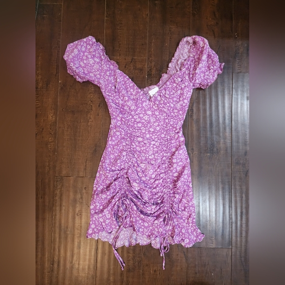 Sky To Moon Dresses & Skirts - Like New Lavender Puff Sleeve Mini Dress Size Small